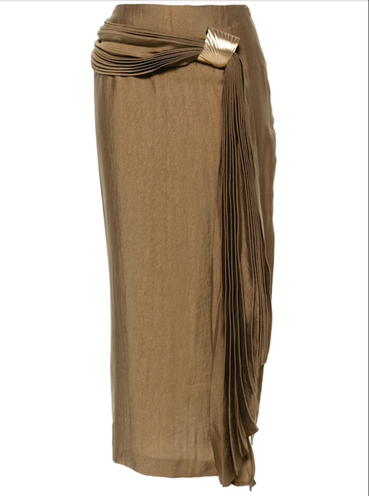 Pre-Loved Cult Gaia Caroline Draped-Detailed Skirt